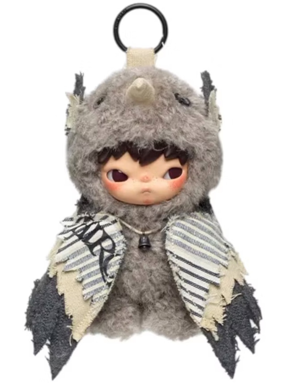 POP MART Hirono Mist Walker Secret The Tempered Aegis Plush Pendant Box & Card
